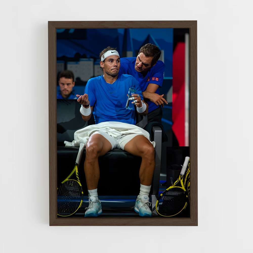 raphael-nadal-8 cadre Bois foncé