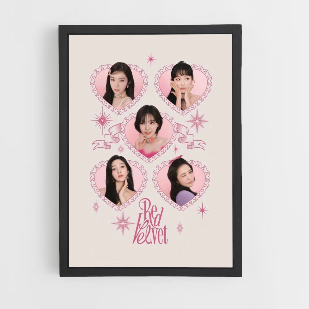 Red Velvet Heart Poster