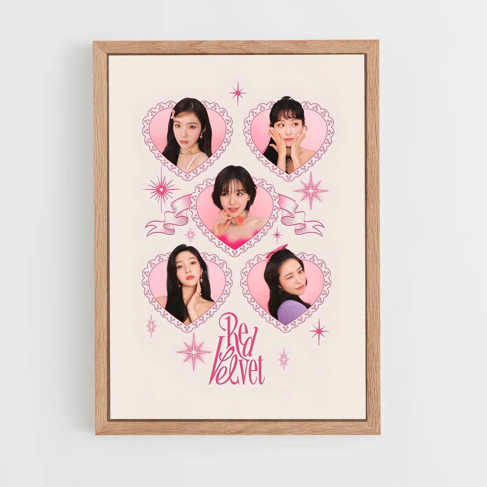 red-velvet-1 cadre Bois clair