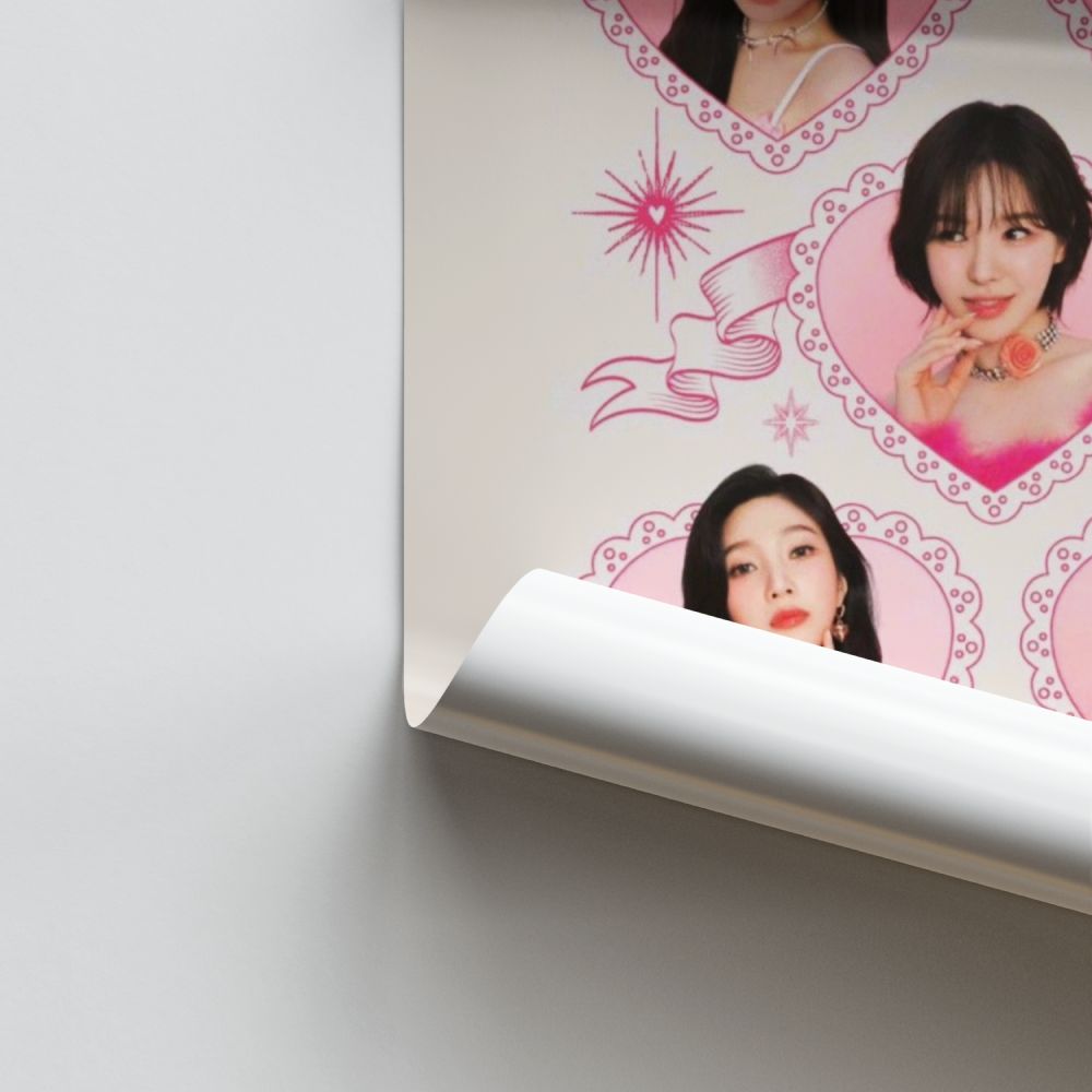 Red Velvet Heart Poster