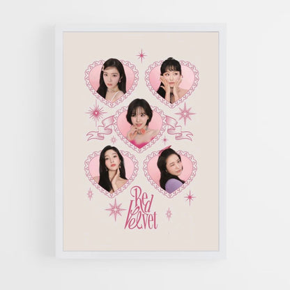 Red Velvet Heart Poster