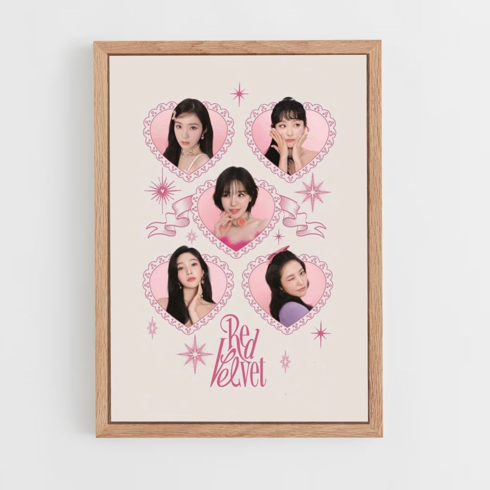 Red Velvet Heart Poster