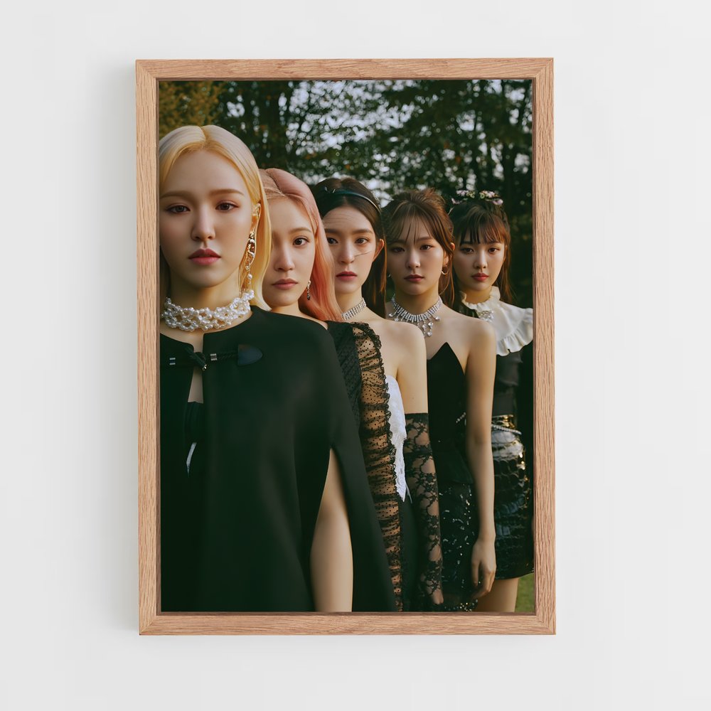 red-velvet-4 cadre Bois clair