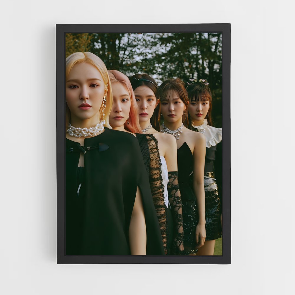 red-velvet-4 cadre Noir
