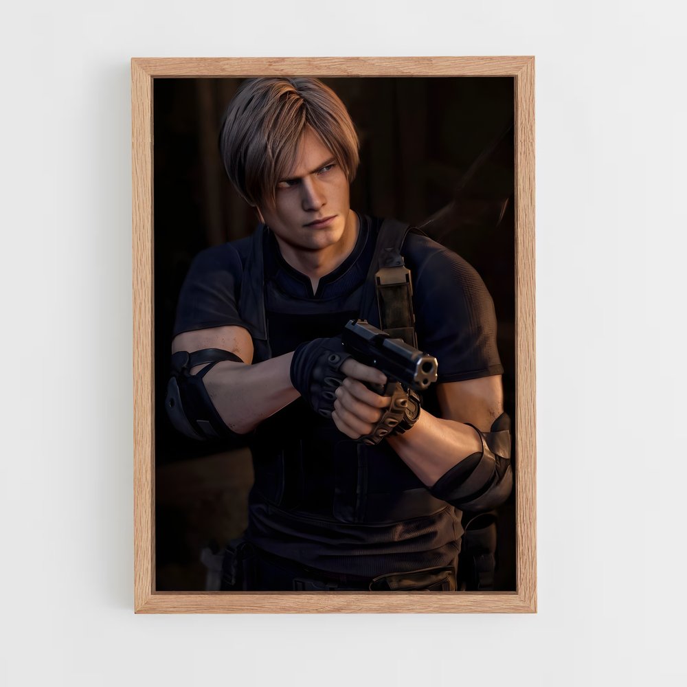 resident-evil-12 cadre Bois clair