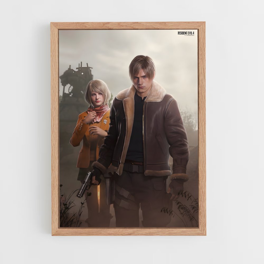resident-evil-13 cadre Bois clair