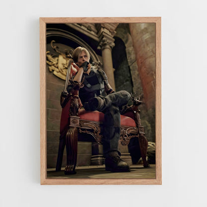 resident-evil-14 cadre Bois clair