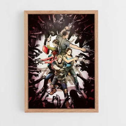 resident-evil-17 cadre Bois clair