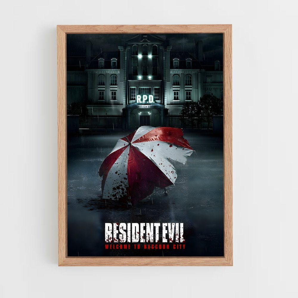 resident-evil-4 cadre Bois clair