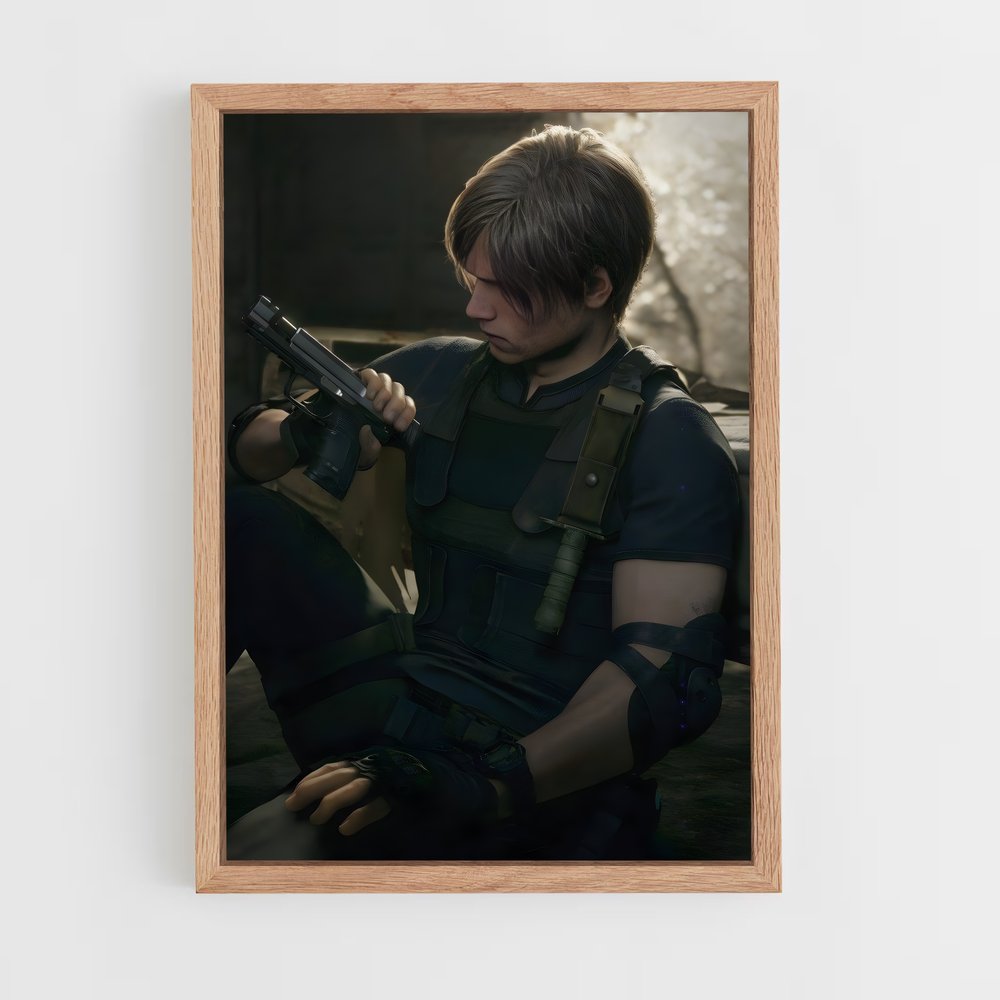 resident-evil-6 cadre Bois clair