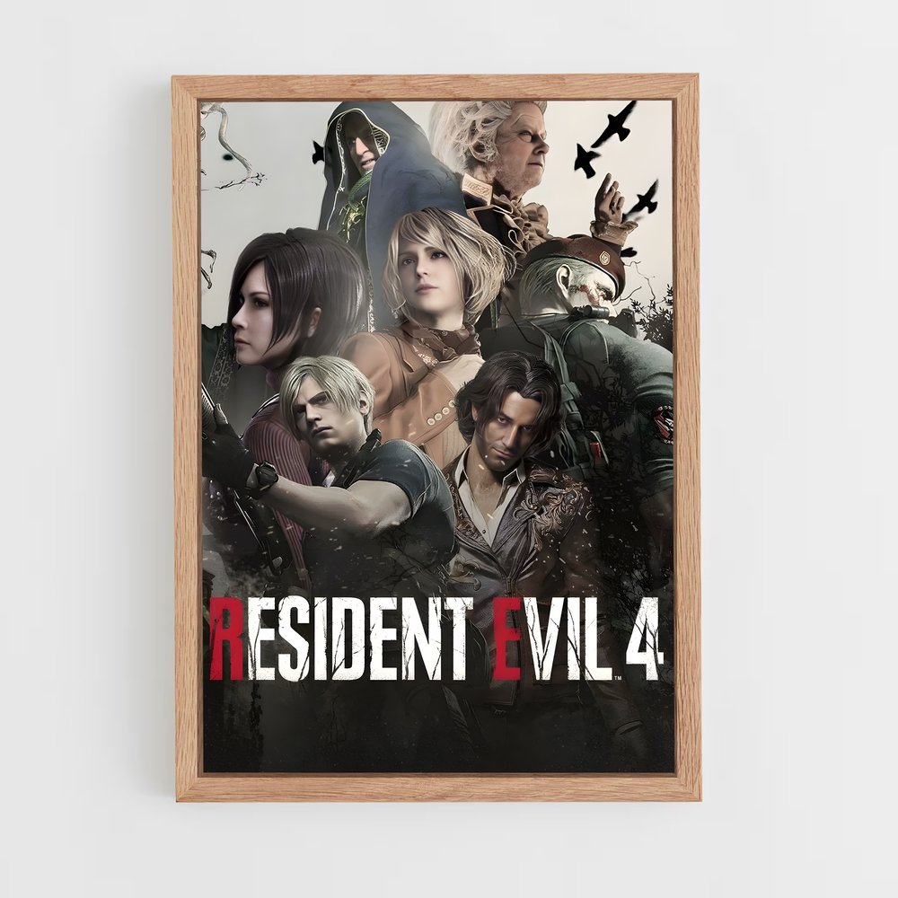 resident-evil-7 cadre Bois clair