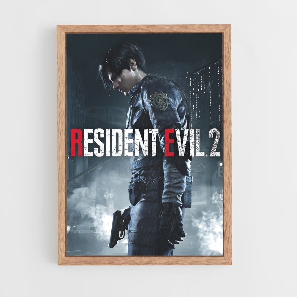resident-evil-9 cadre Bois clair