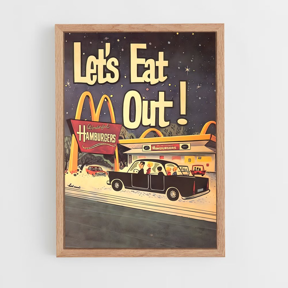 80’S★McDonald's★壁掛け★ポスター★40★ビンテージ★マクドナルド Mcdonald's Vintage Poster | Aesthetic Posters