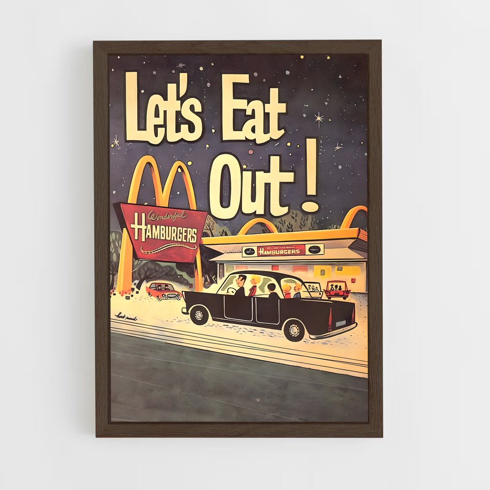 Mcdonald's Vintage Poster | Aesthetic Posters