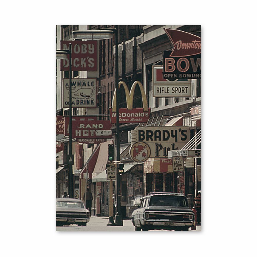 Poster Vintage Street 60's