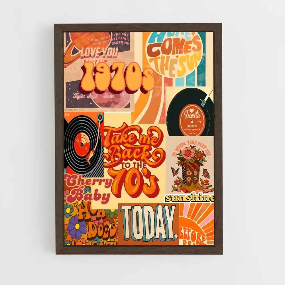 retro-3 cadre Bois foncé