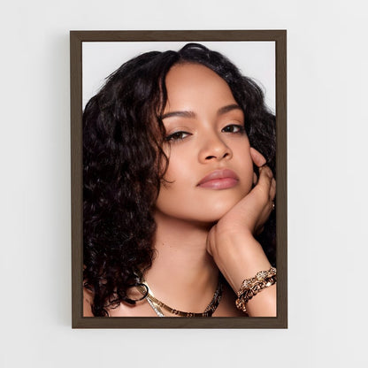 rihanna-2 cadre Bois foncé
