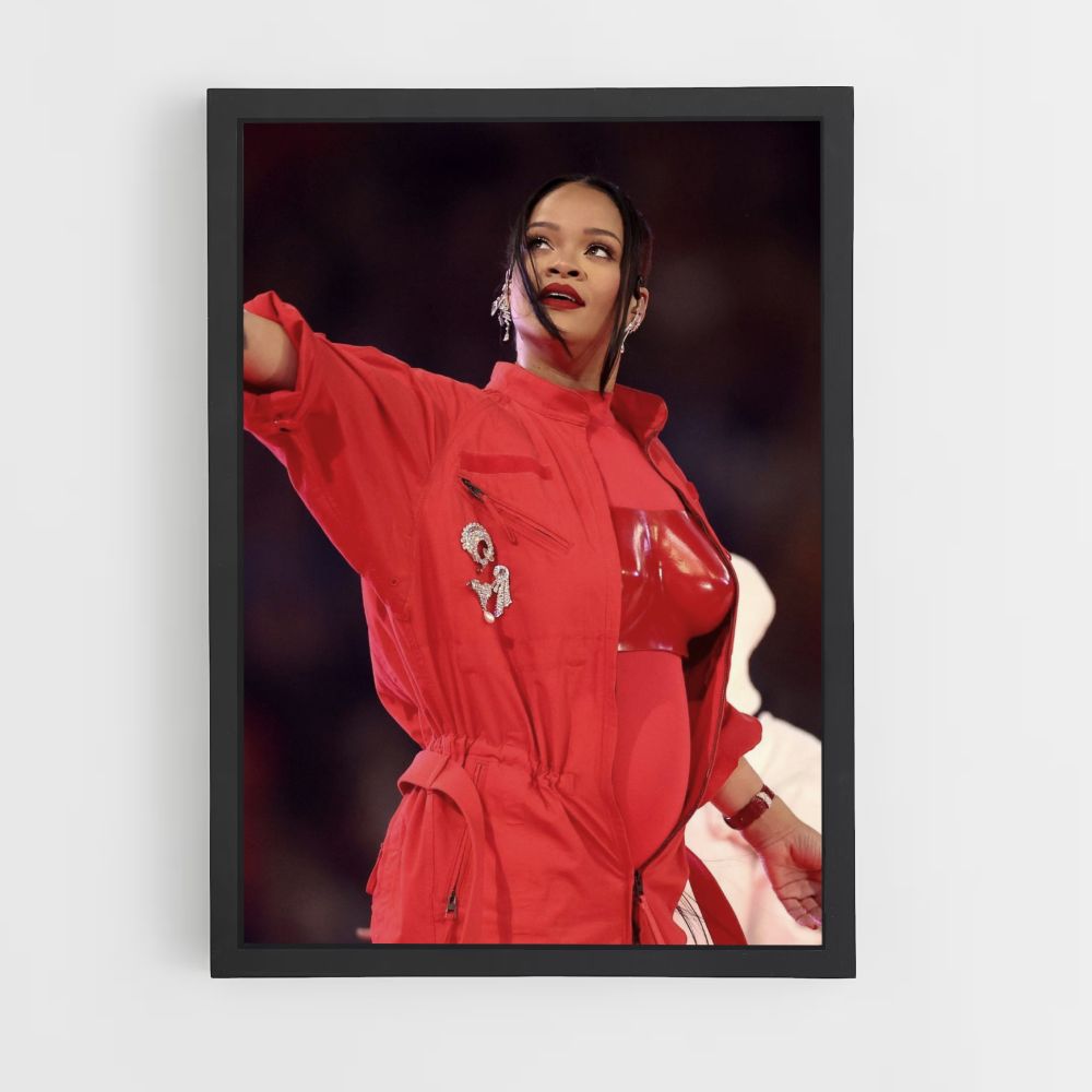 Rihanna Red Poster