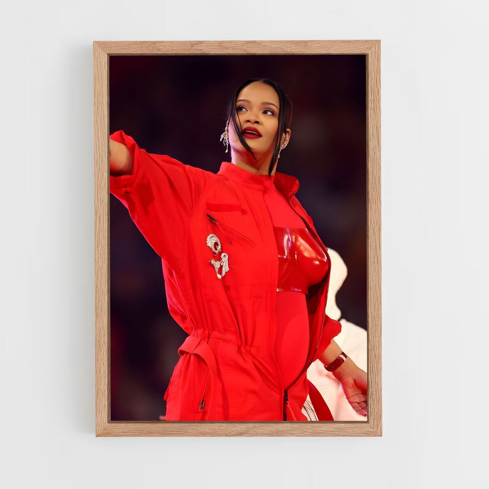 rihanna-4 cadre Bois clair