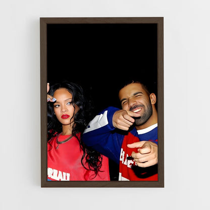 rihanna-6 cadre Bois foncé