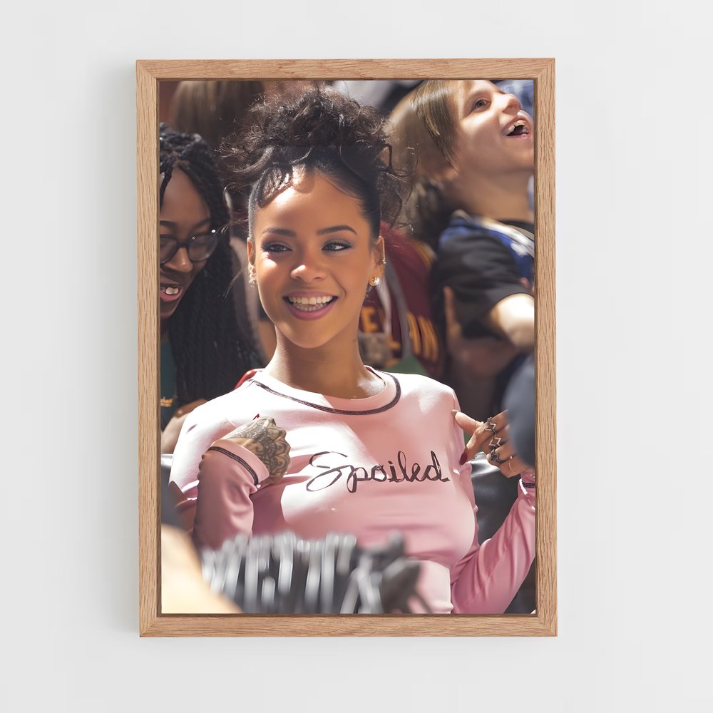 rihanna-7 cadre Bois clair