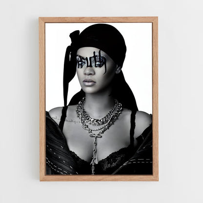 rihanna-8 cadre Bois clair