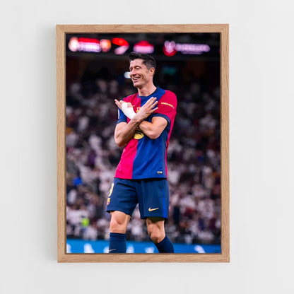 robert-lewandowski-5 cadre Bois clair