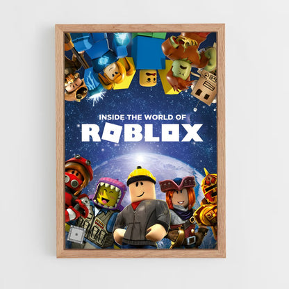 roblox-1 cadre Bois clair