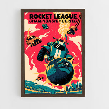 rocket-league-1 cadre Bois foncé