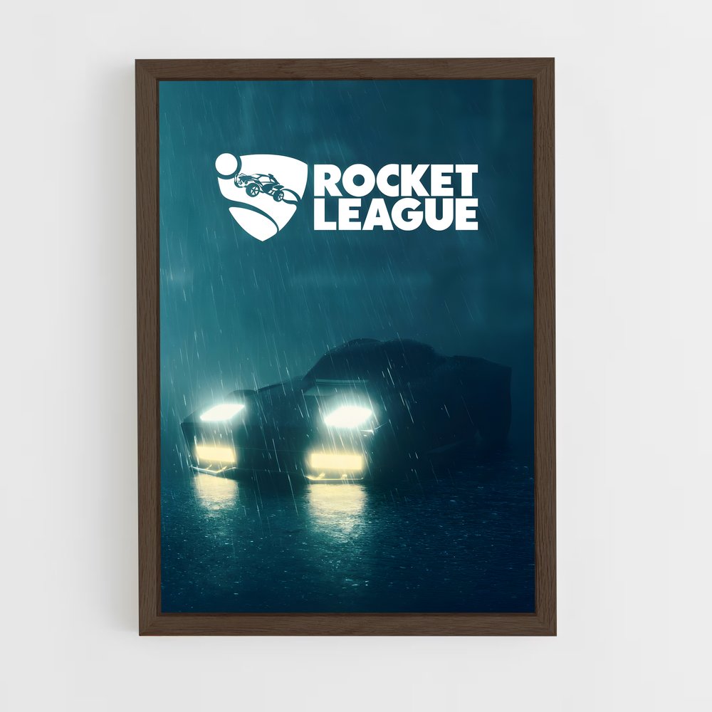 rocket-league-10 cadre Bois foncé