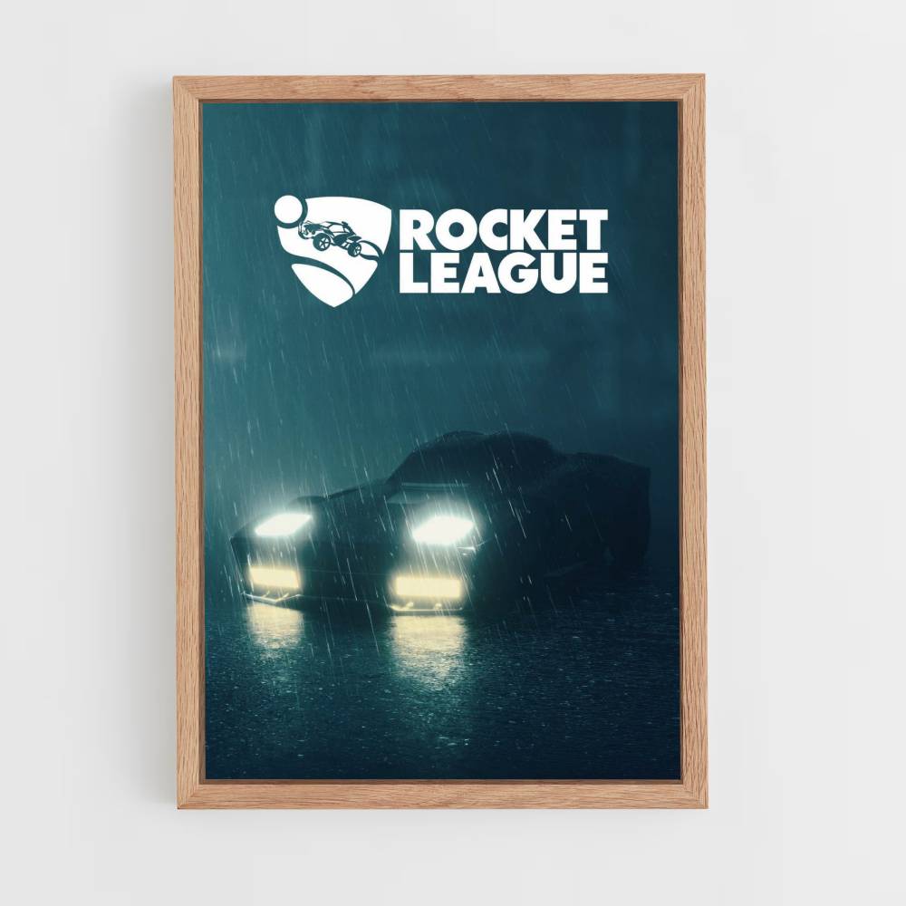 Rocket League Rain Poster