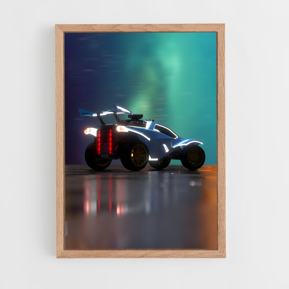 rocket-league-4 cadre Bois clair