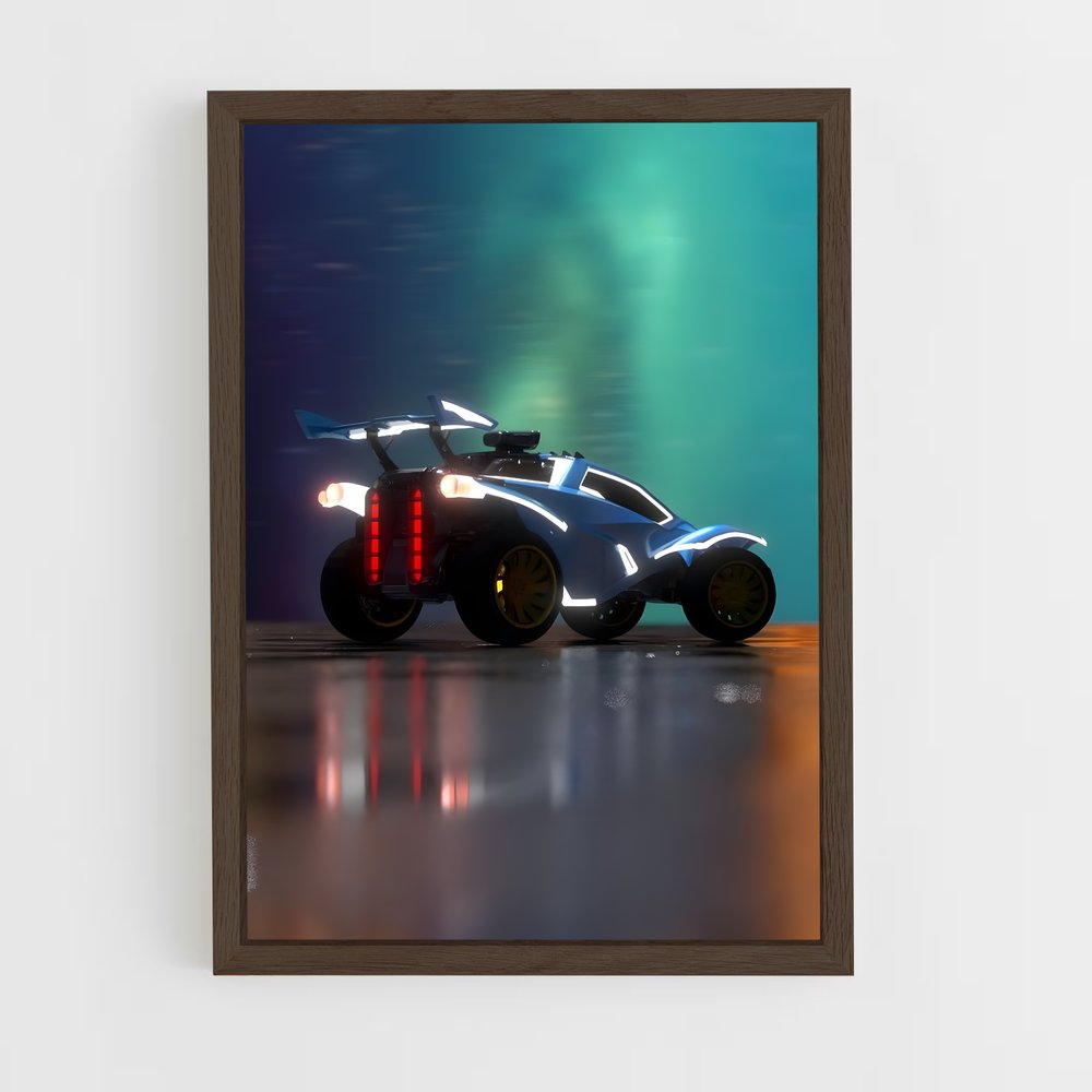 rocket-league-4 cadre Bois foncé
