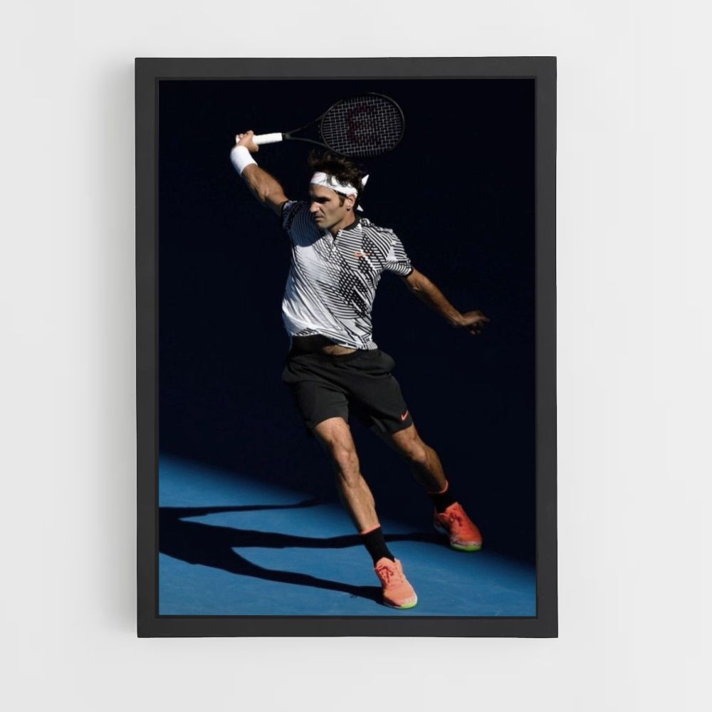 Federer Racket Poster