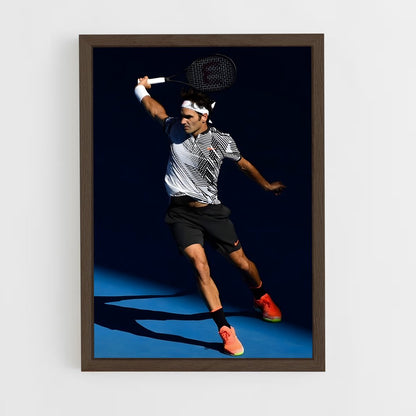 rodger-federer-4 cadre Bois foncé