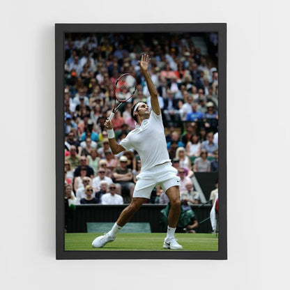 Rodger Federer Shooting Poster