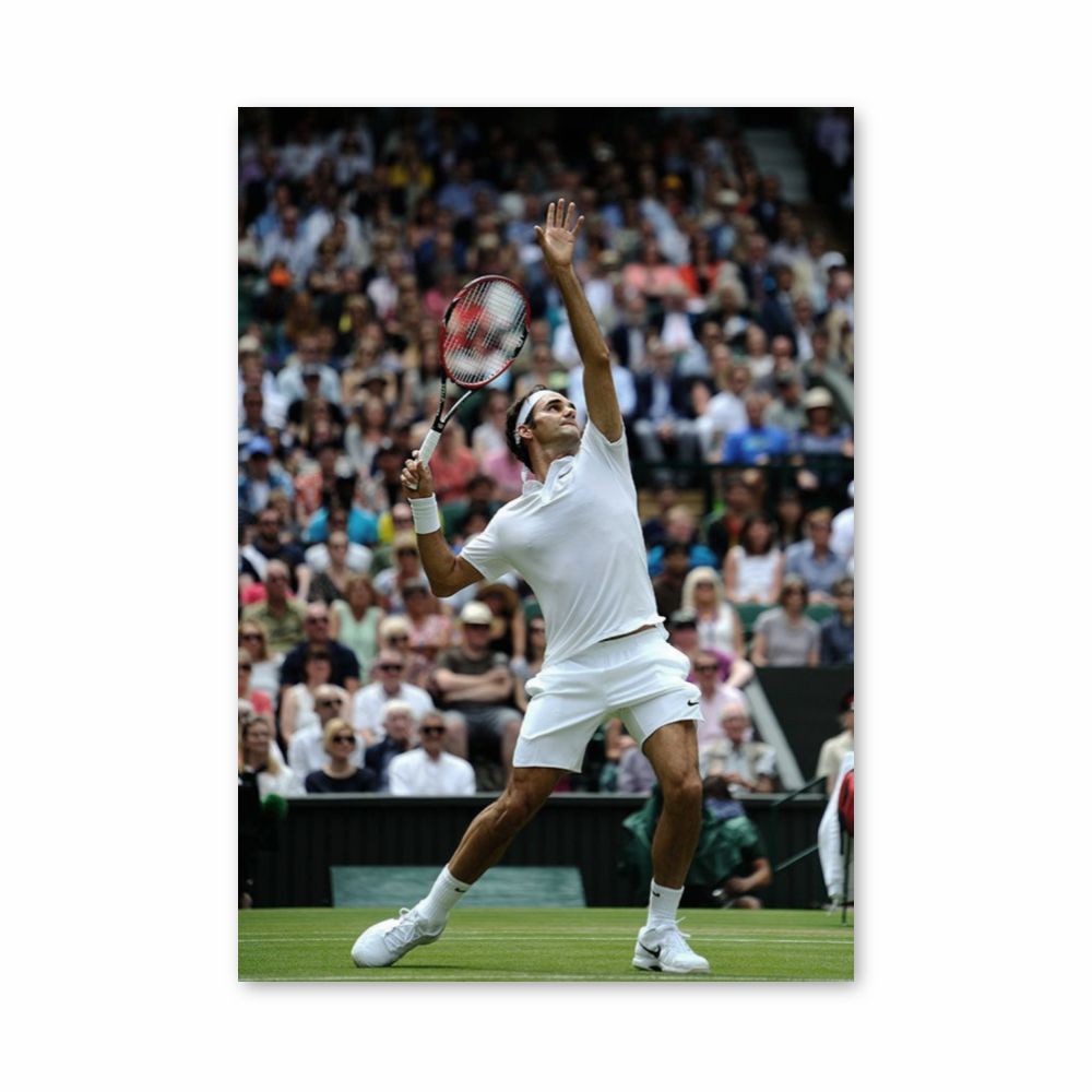 Affiche Rodger Federer schiet