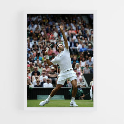 Affiche Rodger Federer schiet