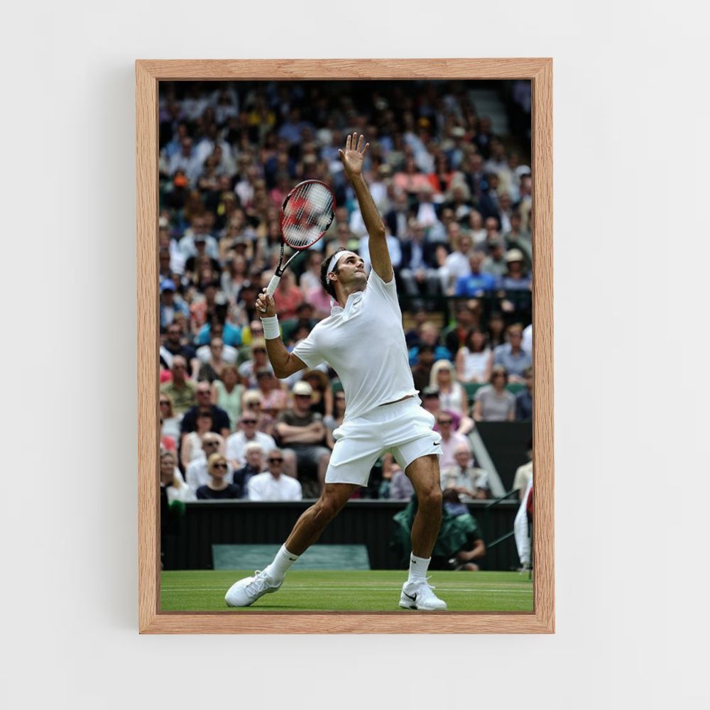 Rodger Federer Shooting Poster