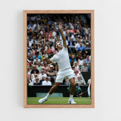 Affiche Rodger Federer schiet