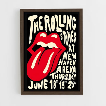 rolling-stones-10 cadre Bois foncé