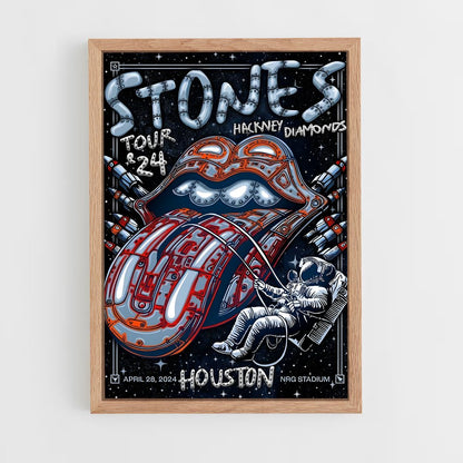 rolling-stones-4 cadre Bois clair