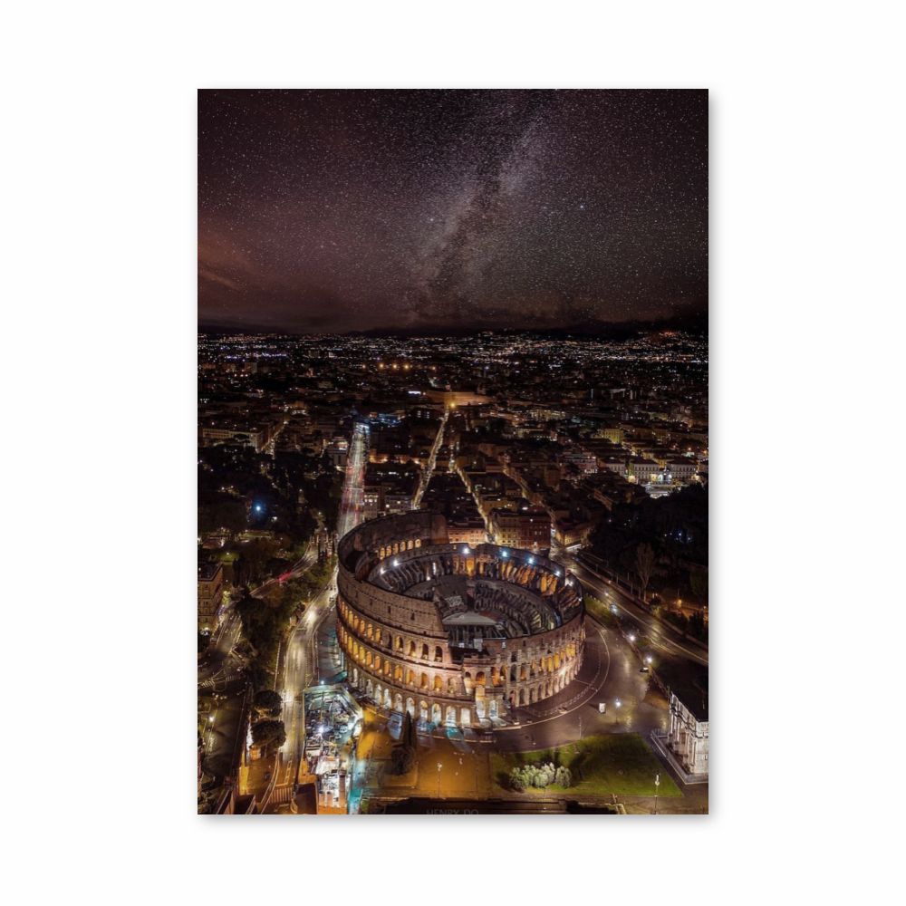 Poster Colosseum at night