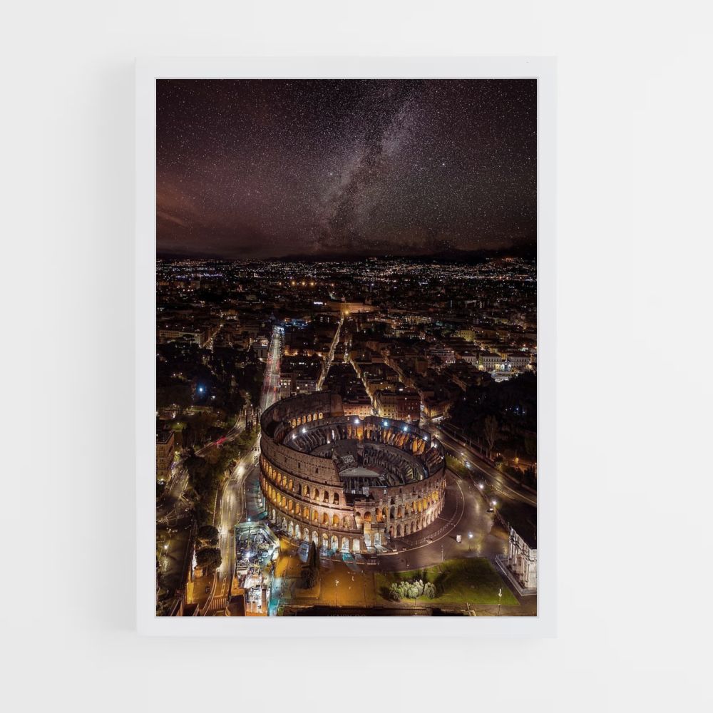 Poster Colosseum at night