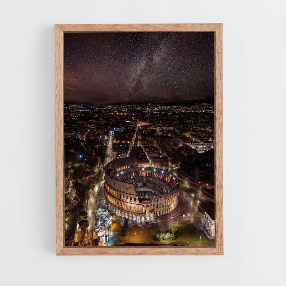 Poster Colosseum at night