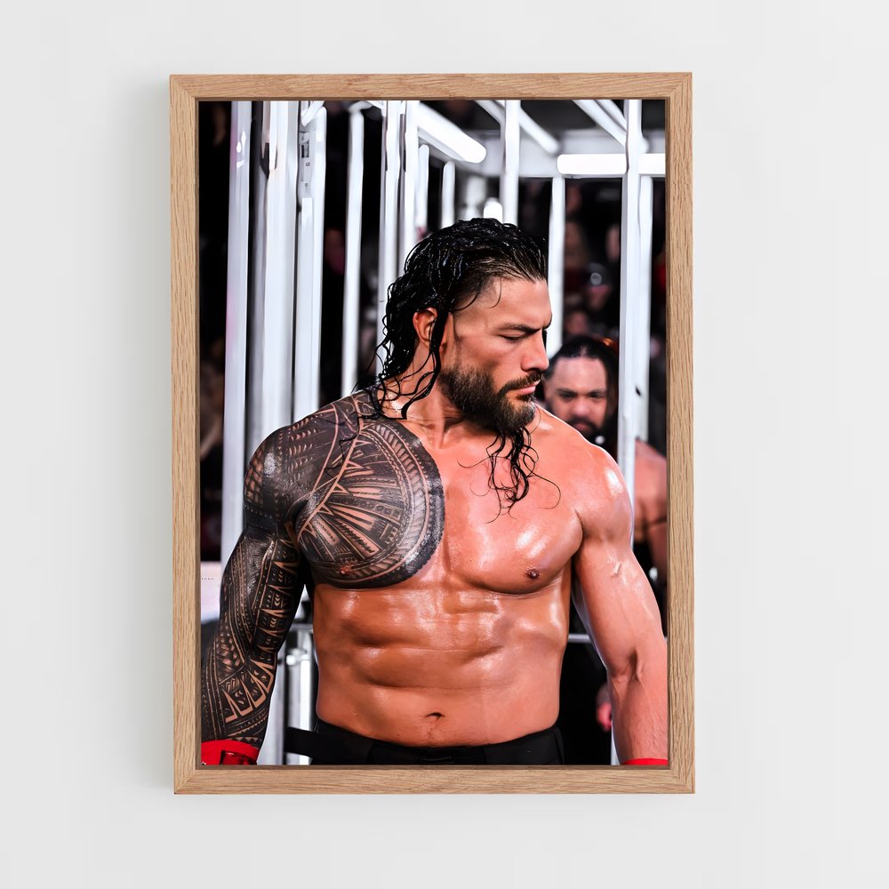 roman-reigns-10 cadre Bois clair