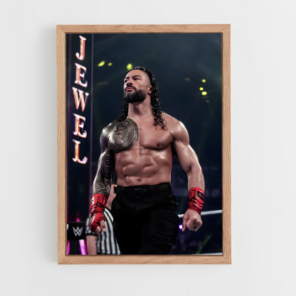 roman-reigns-11 cadre Bois clair