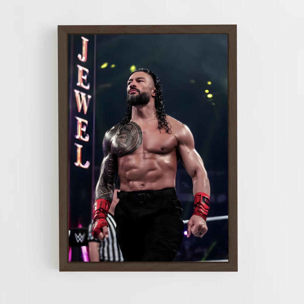 roman-reigns-11 cadre Bois foncé