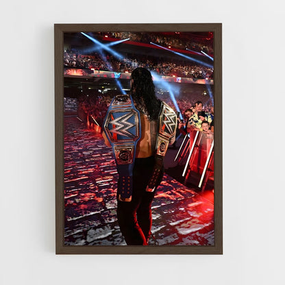 roman-reigns-13 cadre Bois foncé