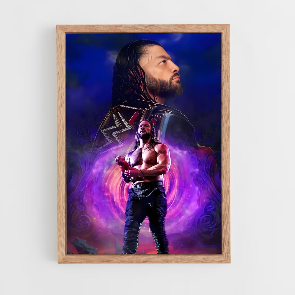 roman-reigns-15 cadre Bois clair